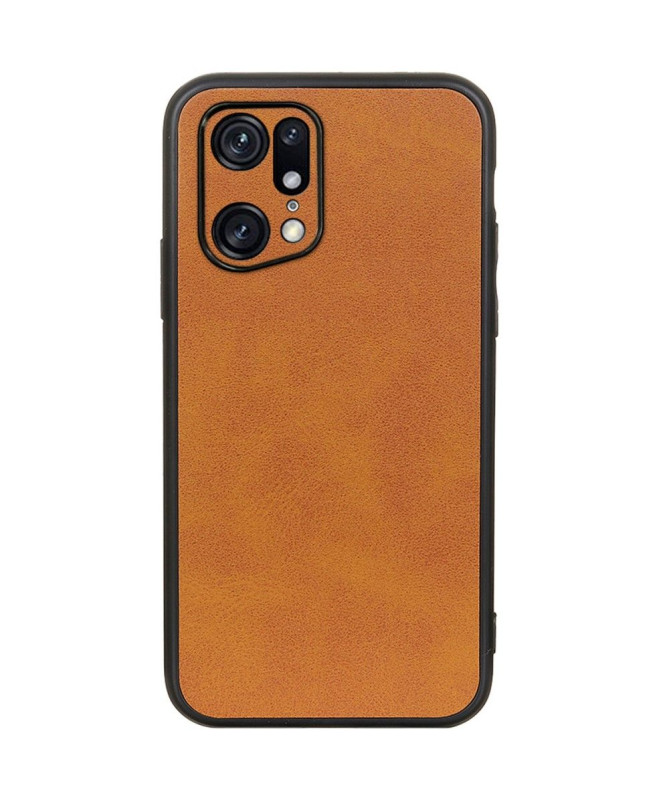 Coque Oppo Find X5 Pro Jazz simili cuir vintage