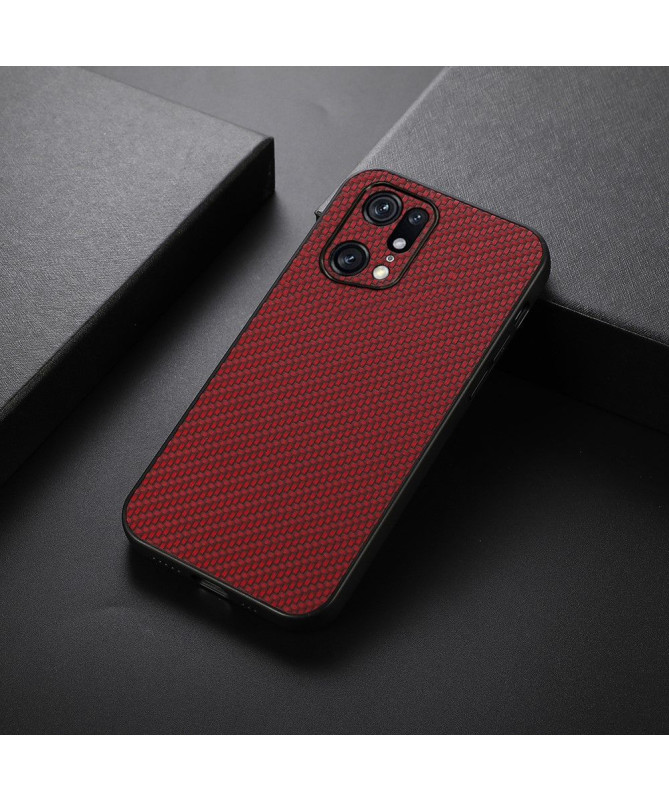 Coque Oppo Find X5 Pro Style Fibre de Carbone