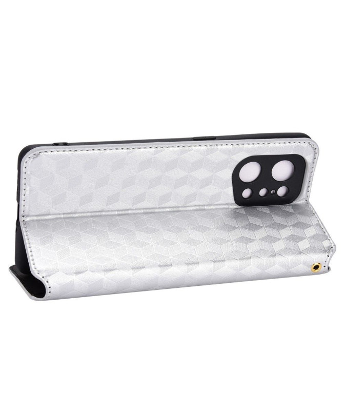 Housse Oppo Find X5 flip cover design géométrie
