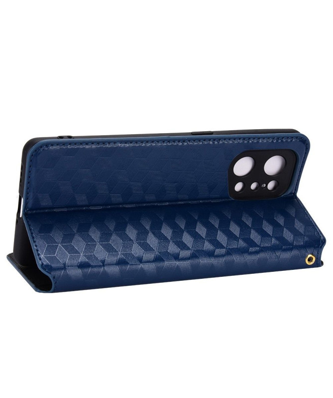 Housse Oppo Find X5 flip cover design géométrie