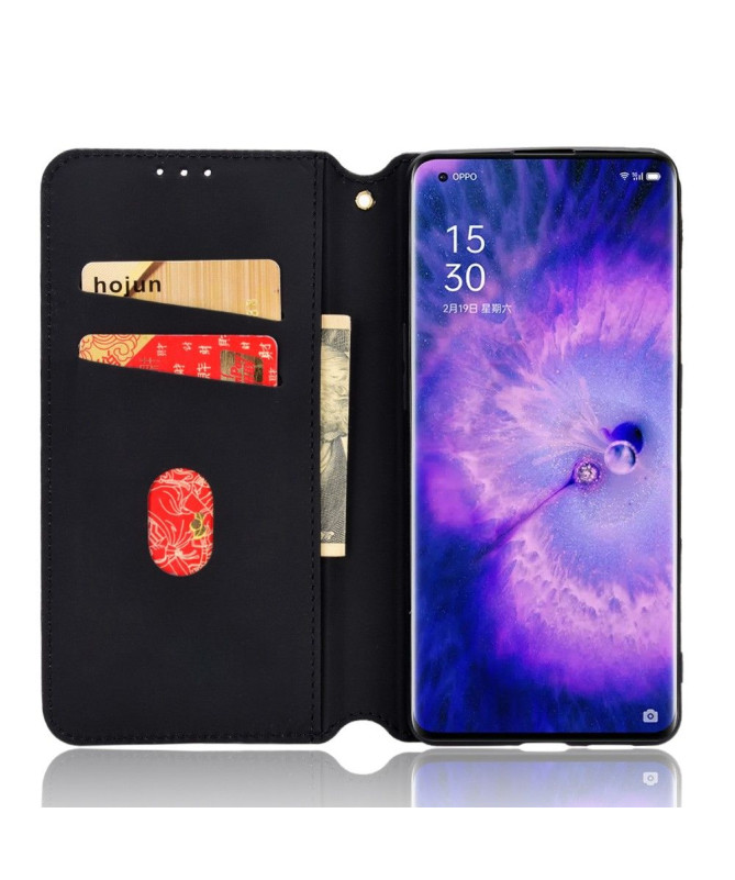 Housse Oppo Find X5 flip cover design géométrie