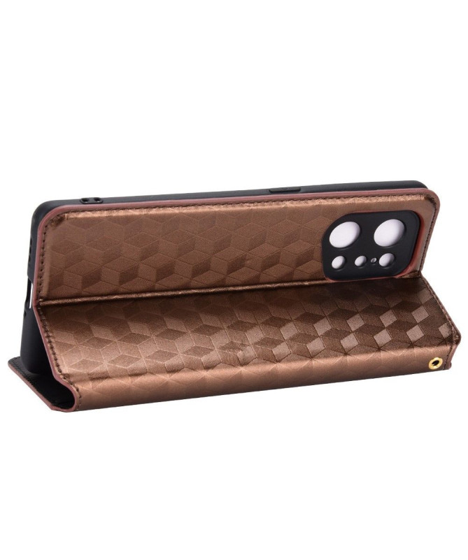 Housse Oppo Find X5 flip cover design géométrie