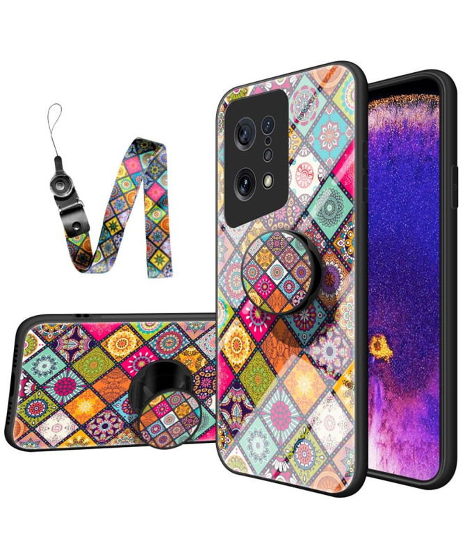 Coque Oppo Find X5 Kaleidoscope Mandala avec support