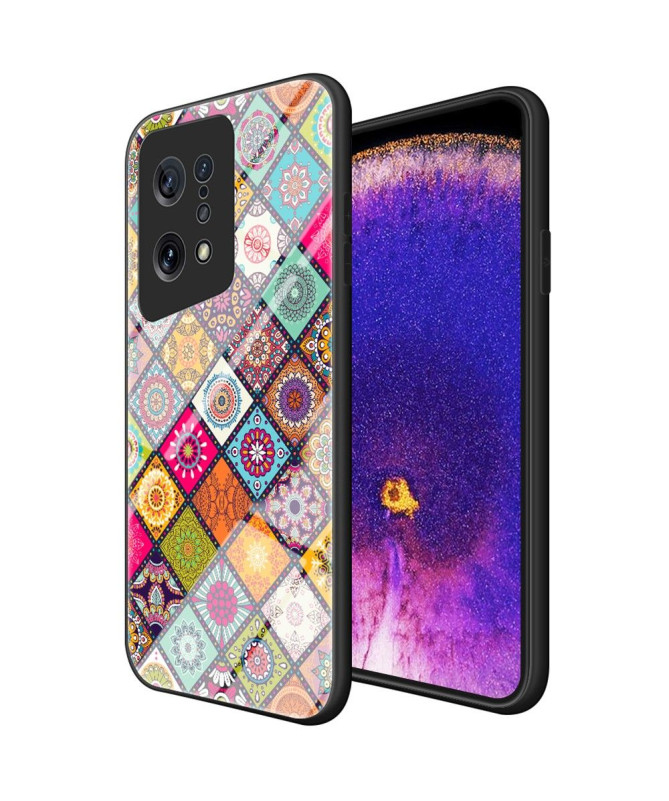 Coque Oppo Find X5 Kaleidoscope Mandala avec support