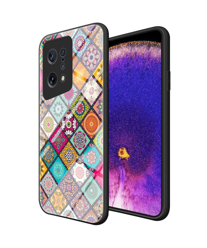 Coque Oppo Find X5 Kaleidoscope Mandala avec support