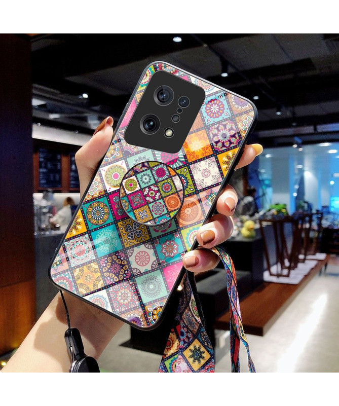 Coque Oppo Find X5 Kaleidoscope Mandala avec support