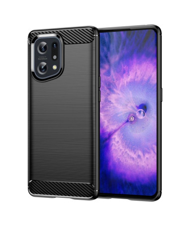 Coque Oppo Find X5 effet brossé silicone