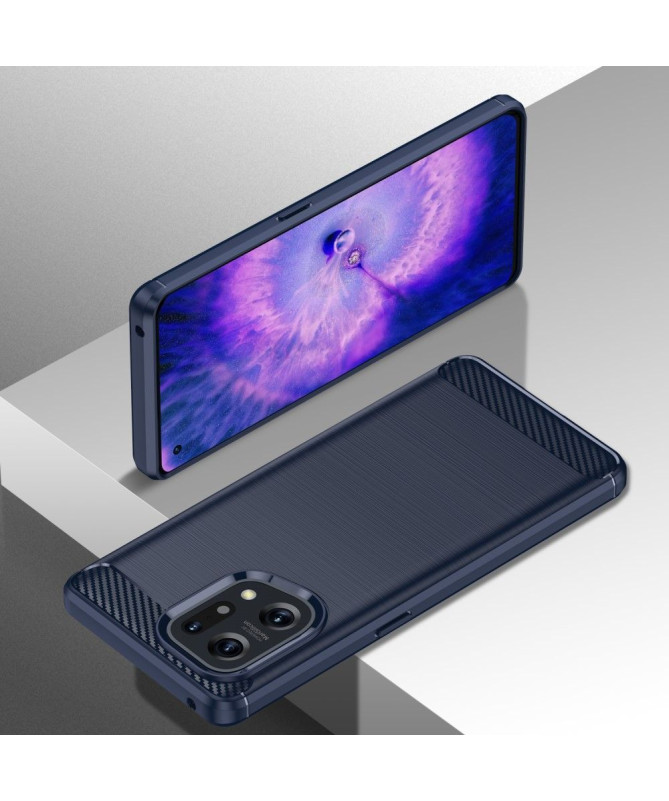 Coque Oppo Find X5 effet brossé silicone