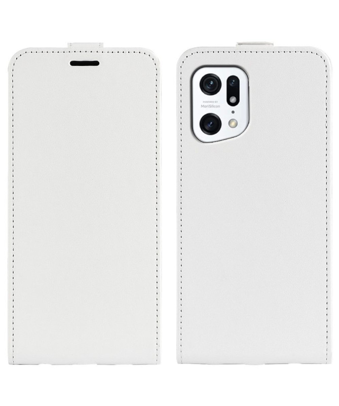 Housse Oppo Find X5 simili cuir avec rabat verticale
