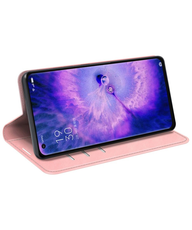 Étui Oppo Find X5 simili cuir fonction stand
