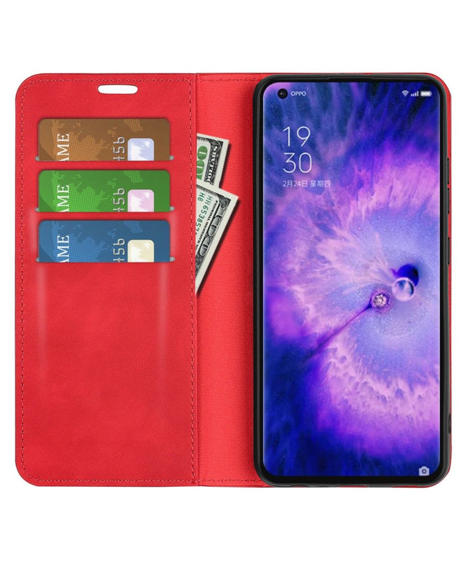 Étui Oppo Find X5 simili cuir fonction stand
