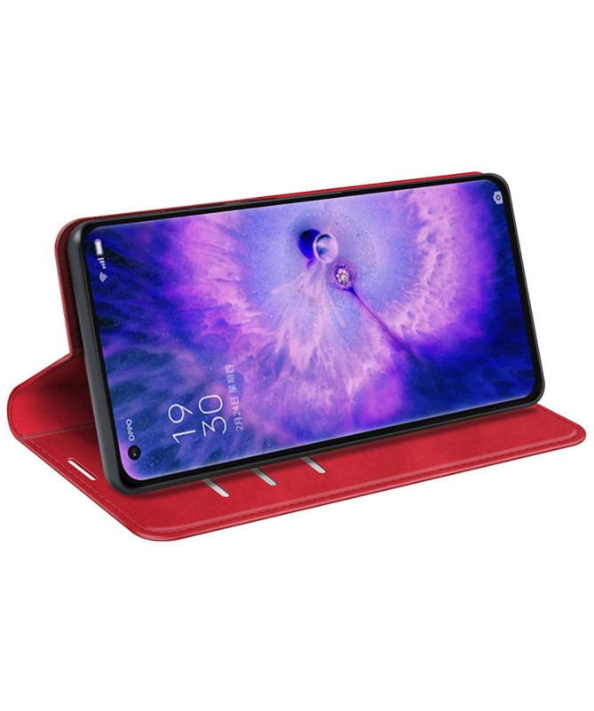 Étui Oppo Find X5 simili cuir fonction stand