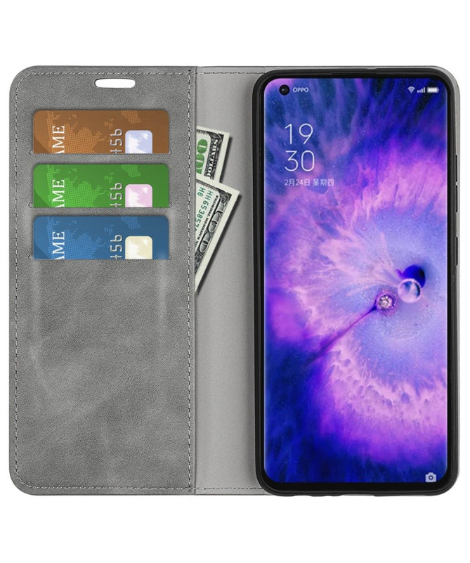 Étui Oppo Find X5 simili cuir fonction stand