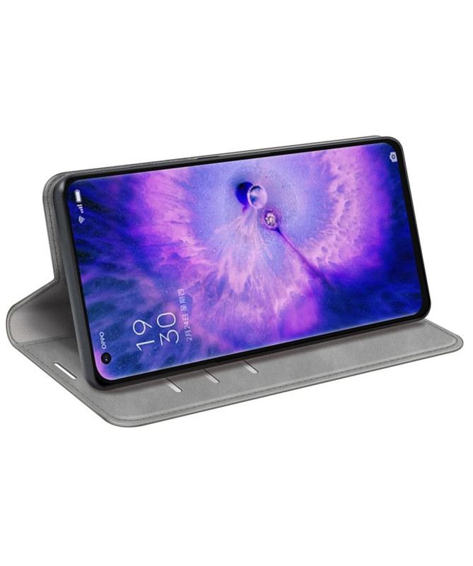 Étui Oppo Find X5 simili cuir fonction stand