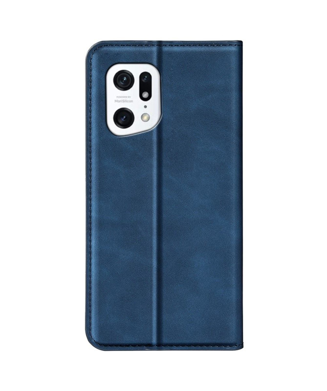 Étui Oppo Find X5 simili cuir fonction stand