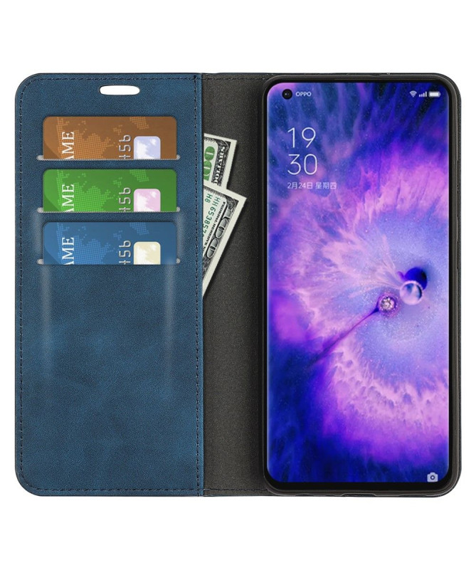 Étui Oppo Find X5 simili cuir fonction stand