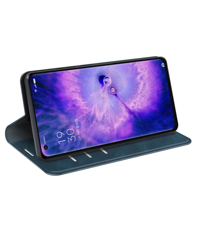 Étui Oppo Find X5 simili cuir fonction stand