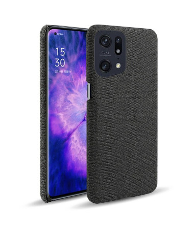 Coque Oppo Find X5 Pro revêtement tissu