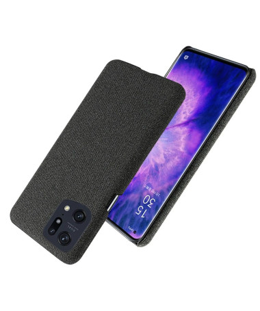 Coque Oppo Find X5 Pro revêtement tissu