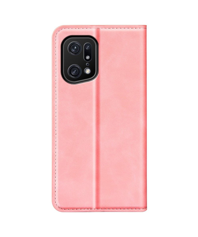 Étui Oppo Find X5 Pro simili cuir fonction stand