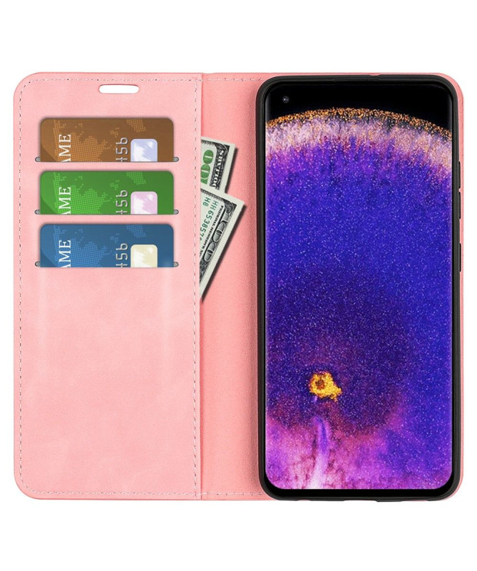 Étui Oppo Find X5 Pro simili cuir fonction stand