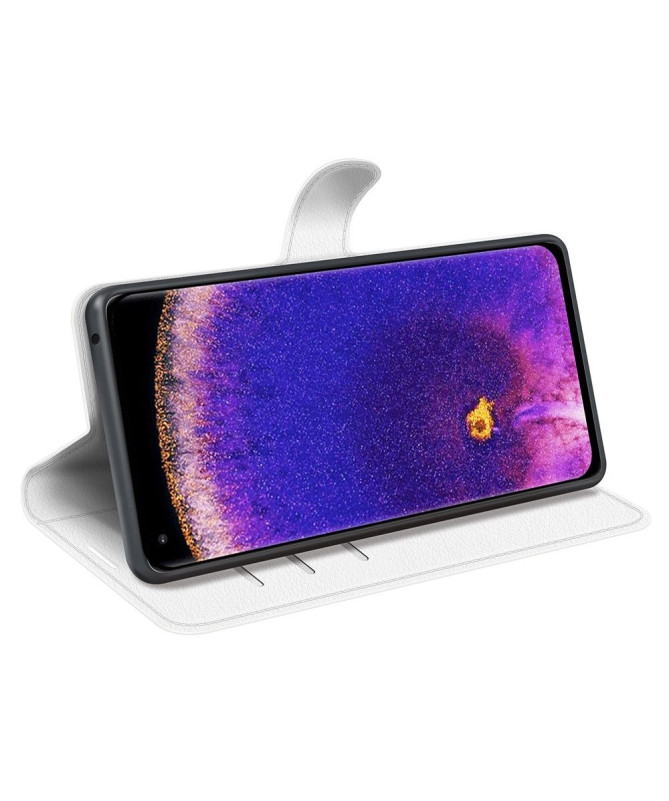 Housse Oppo Find X5 Pro portefeuille style cuir