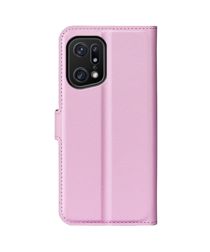 Housse Oppo Find X5 Pro portefeuille style cuir