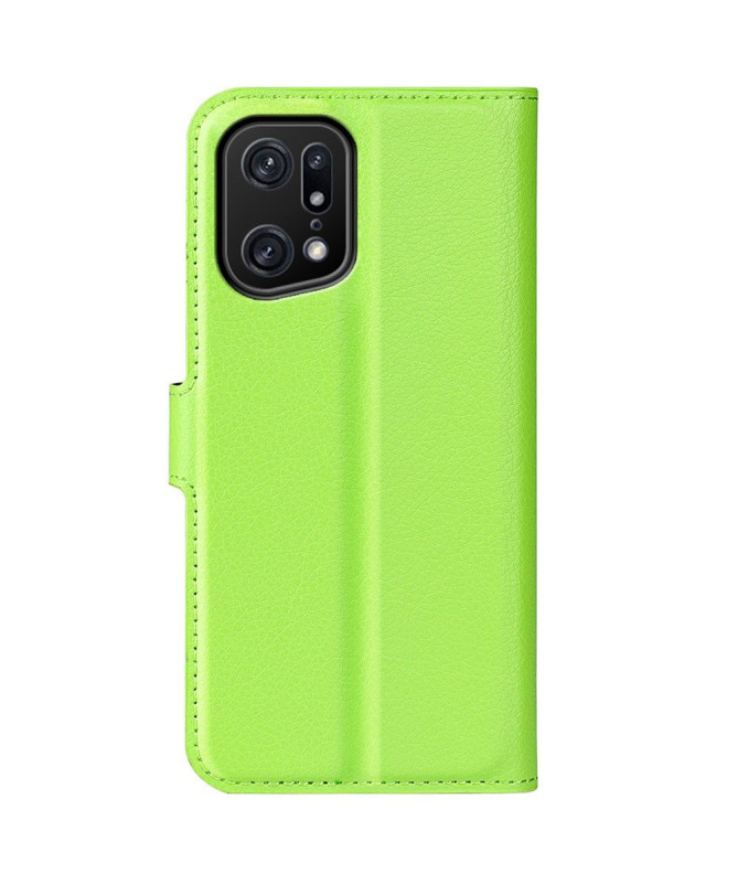 Housse Oppo Find X5 Pro portefeuille style cuir