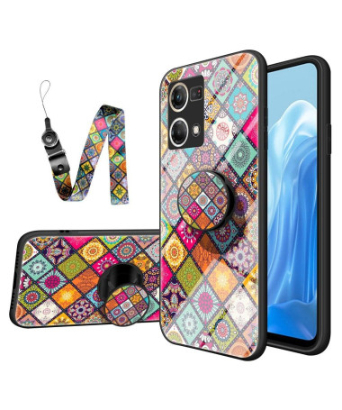 Coque Oppo Reno 7 Kaleidoscope Mandala avec support