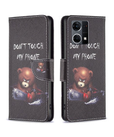 Housse Oppo Reno 7 ne touche pas mon téléphone et ours