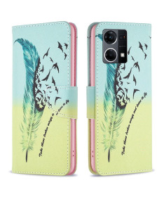 Housse Oppo Reno 7 plume et citation