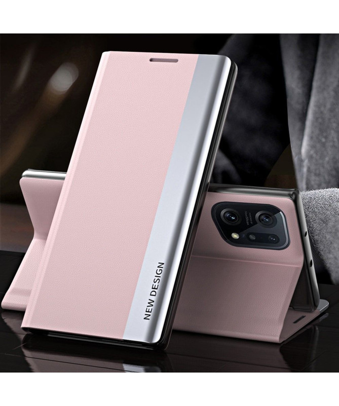 Etui Oppo Find X5 Pro Business effet cuir Magnet