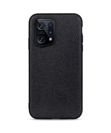 Coque Oppo Find X5 Cuir Grainé