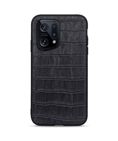 Coque Oppo Find X5 Chic aspect peau de croco