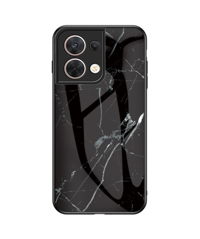 Coque Oppo Reno 8 Marbre dos verre trempé