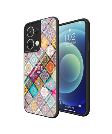 Coque Oppo Reno 8 Kaleidoscope Mandala avec support