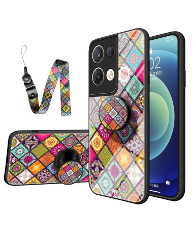 Coque Oppo Reno 8 Pro Kaleidoscope Mandala avec support