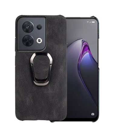 Coque Oppo Reno 8 Pro imitation cuir avec support