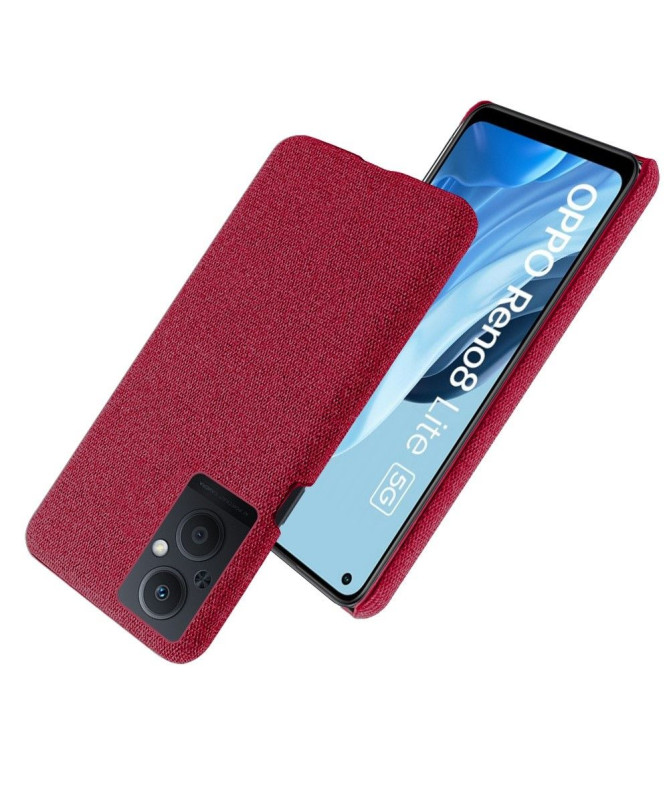 Coque Oppo Reno 8 Lite revêtement tissu