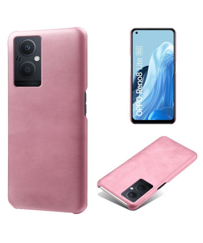 Coque Oppo Reno 8 Lite Simili Cuir Basique