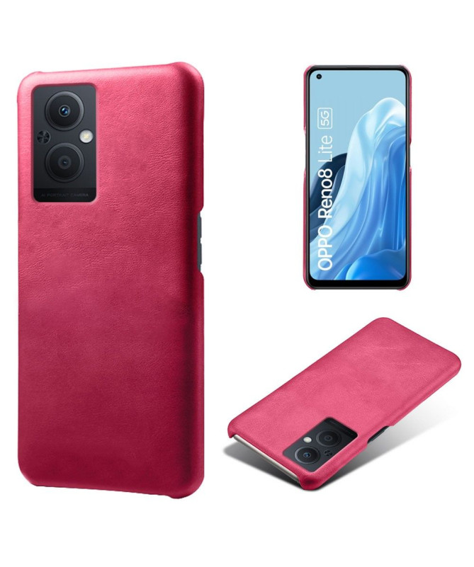 Coque Oppo Reno 8 Lite Simili Cuir Basique