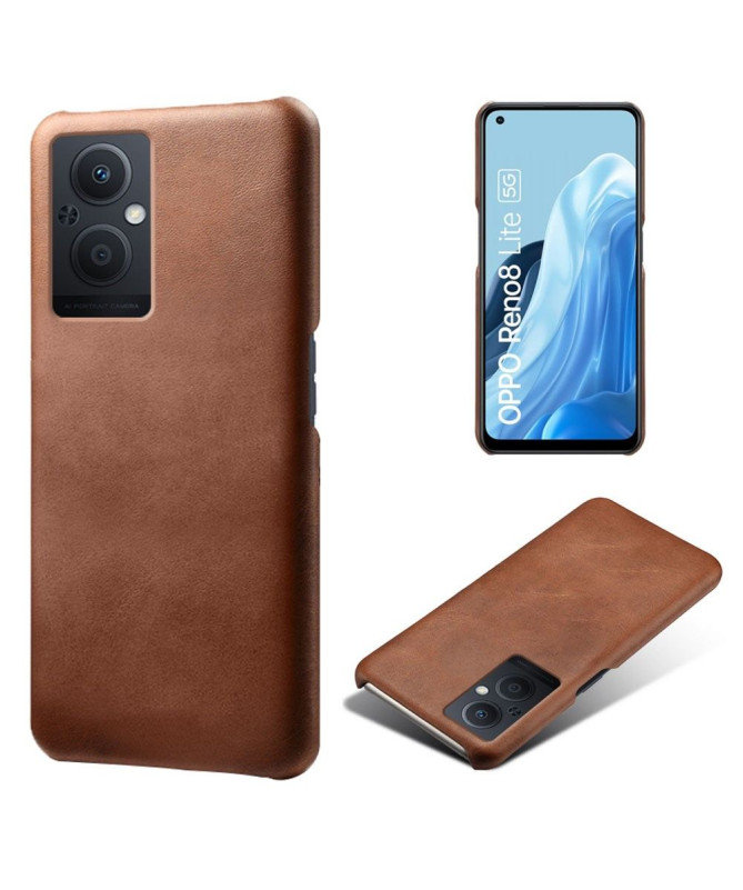 Coque Oppo Reno 8 Lite Simili Cuir Basique