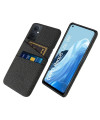 Coque Oppo Reno 8 Lite Tissu Porte-Cartes