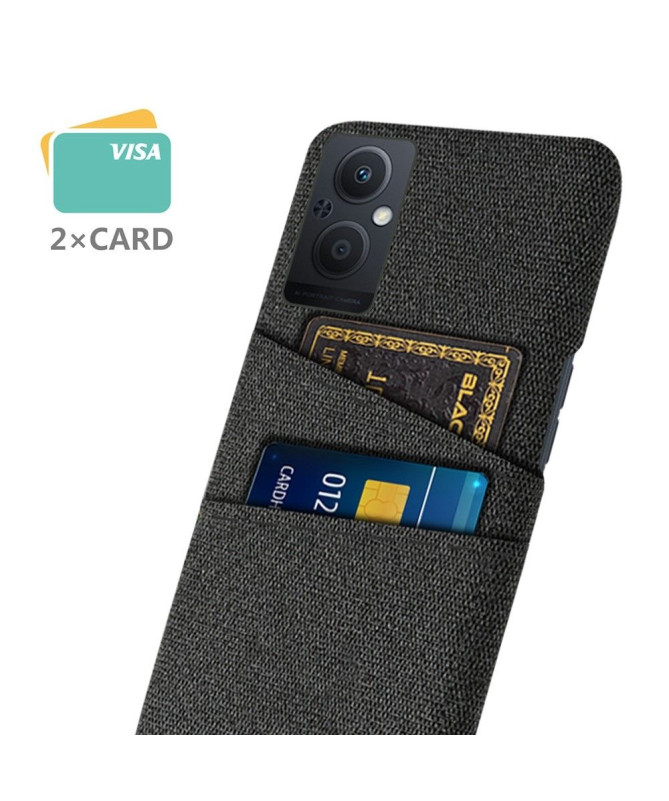 Coque Oppo Reno 8 Lite Tissu Porte-Cartes