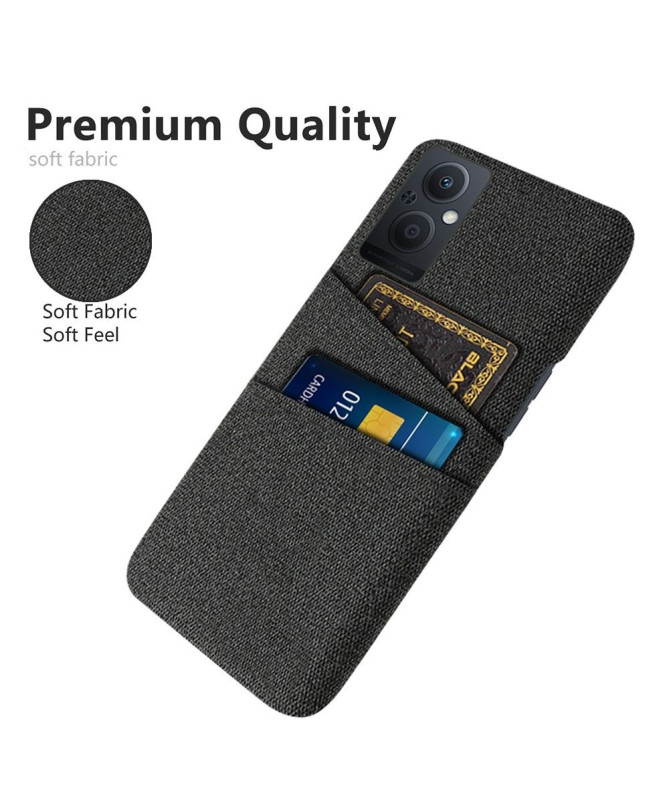 Coque Oppo Reno 8 Lite Tissu Porte-Cartes