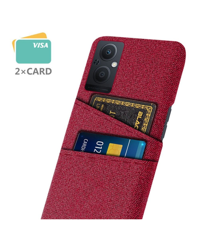 Coque Oppo Reno 8 Lite Tissu Porte-Cartes