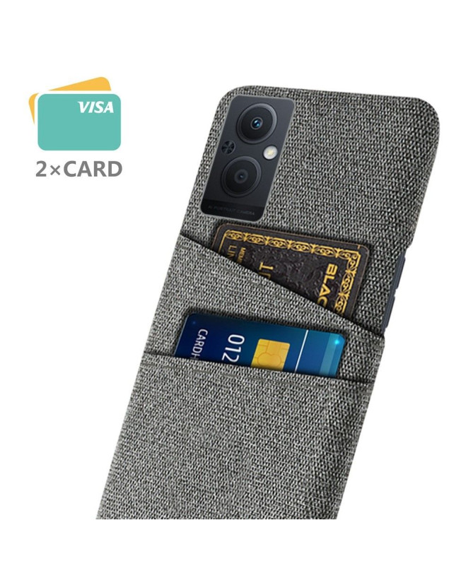 Coque Oppo Reno 8 Lite Tissu Porte-Cartes