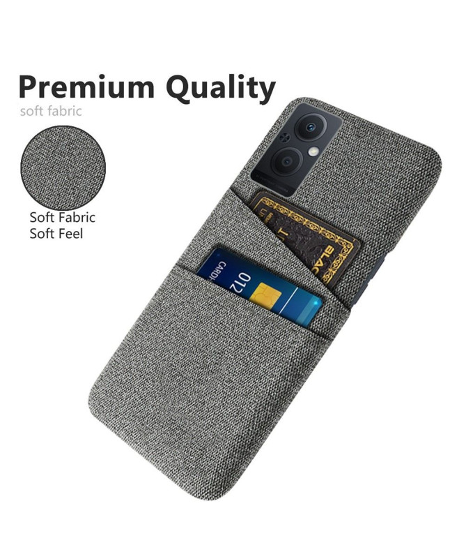 Coque Oppo Reno 8 Lite Tissu Porte-Cartes