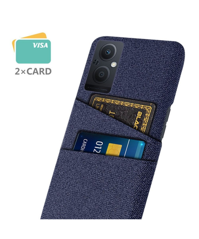 Coque Oppo Reno 8 Lite Tissu Porte-Cartes