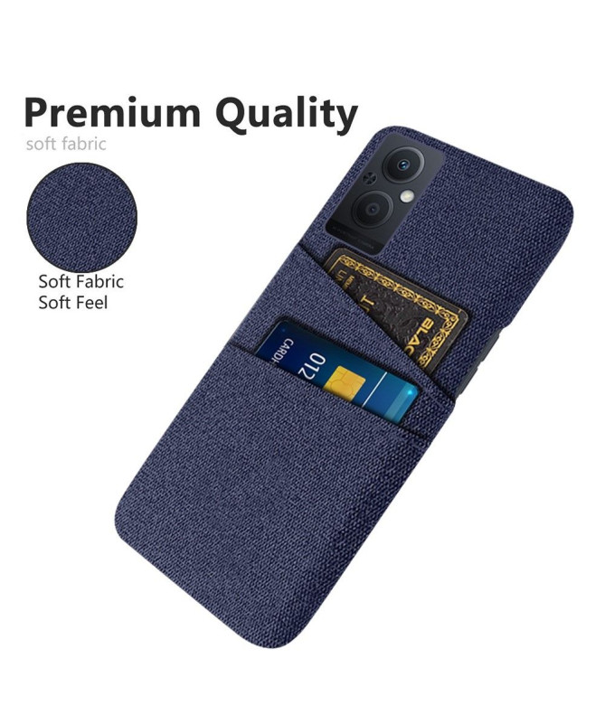 Coque Oppo Reno 8 Lite Tissu Porte-Cartes